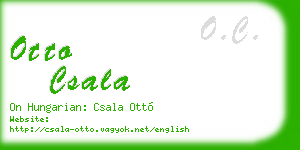 otto csala business card